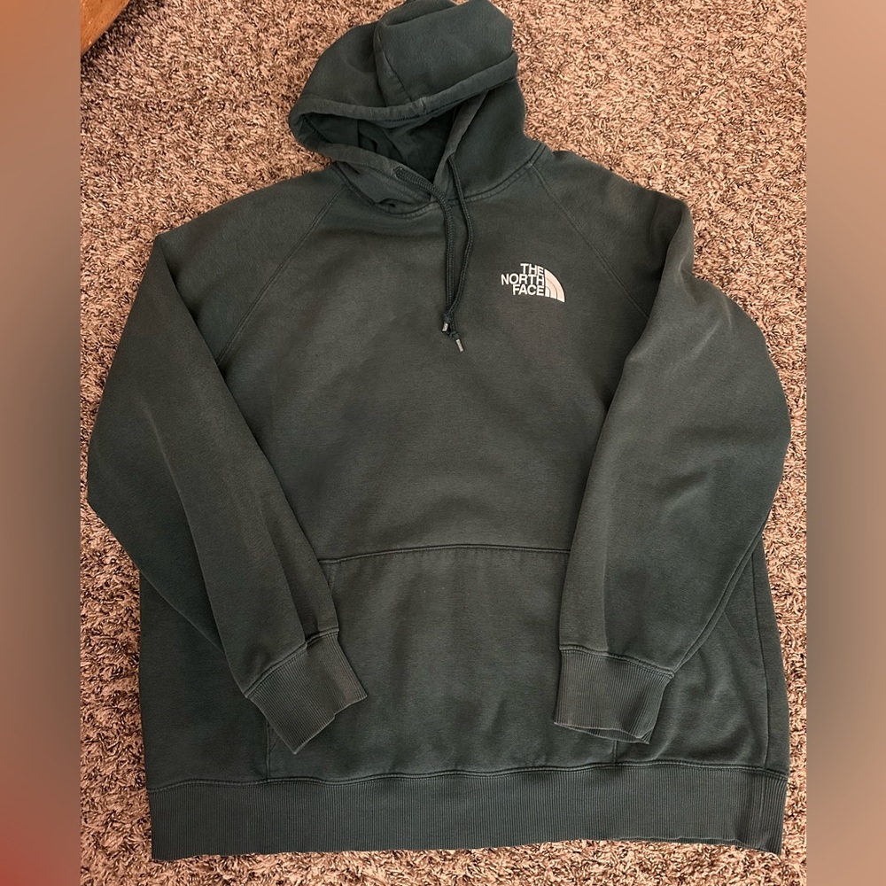 Green the Northface hoodie